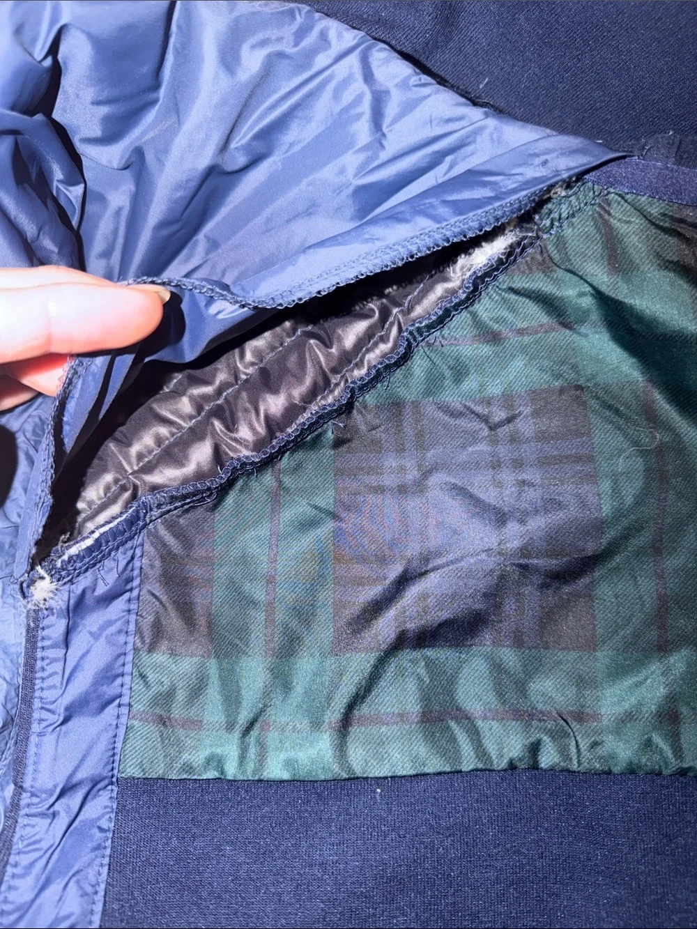 Polo Ralph Lauren navy blue down hooded vest size xxl